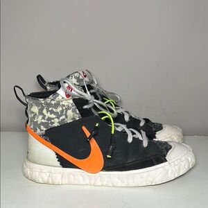 Nike x Readymade High-Top Sneakers Black and Orange blazers
